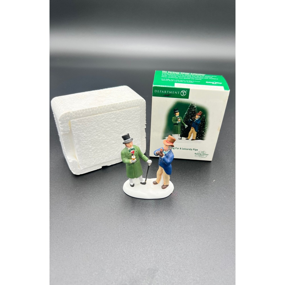 Dept 56 Dickens Village Pausing For A Leisurely Pipe Figurine 56.58437 Boxed